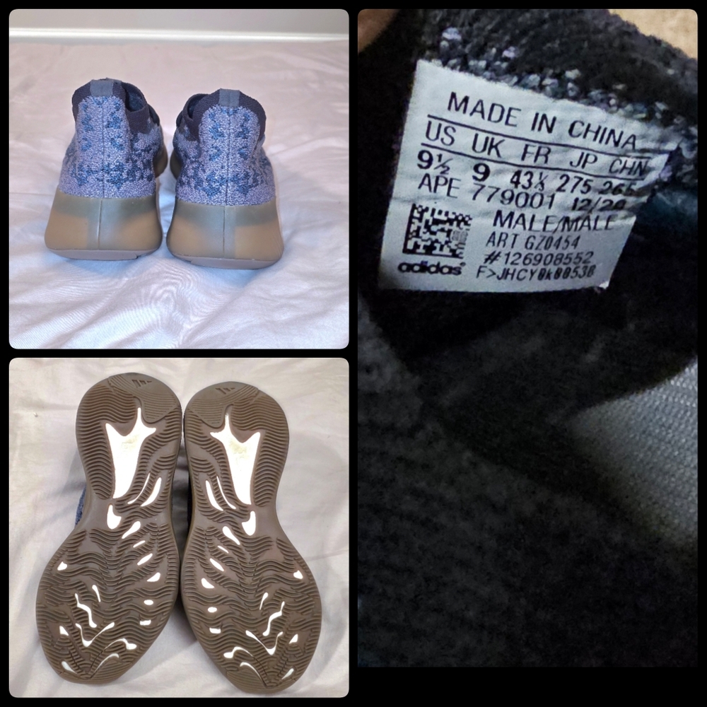 Yeezy Boost 380 'Covellite' + Reebok Club C 85 RAD 'Skull Grey sz 9.5 lot - Picture 3 of 4
